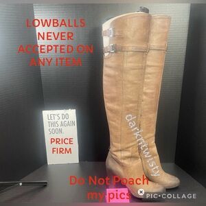 Sam Edelman OTK boots in taupe Like New PRICE IS FIRM WHICH MEANS NO DISCOUNTS